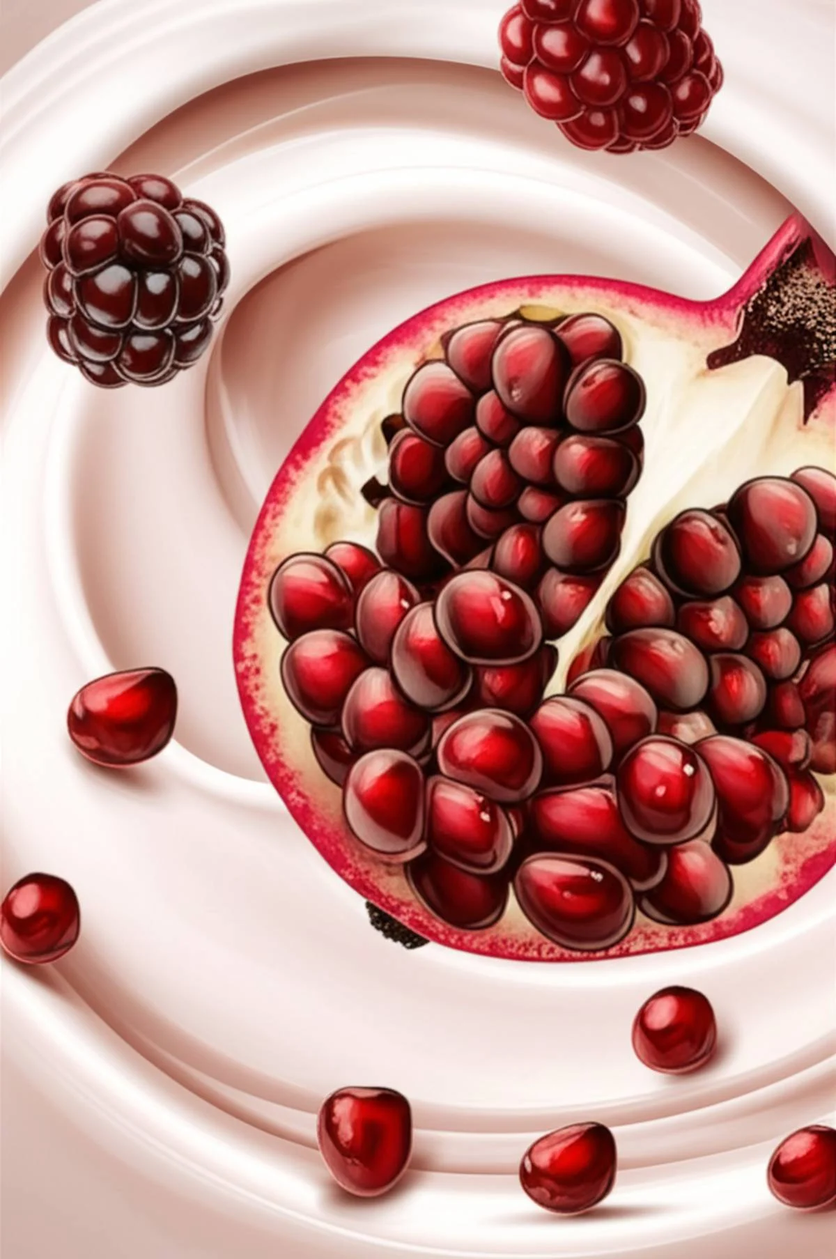 شامپو بدن کرمی آدرا توت وحشی و انار | آبرسان و نرم کننده